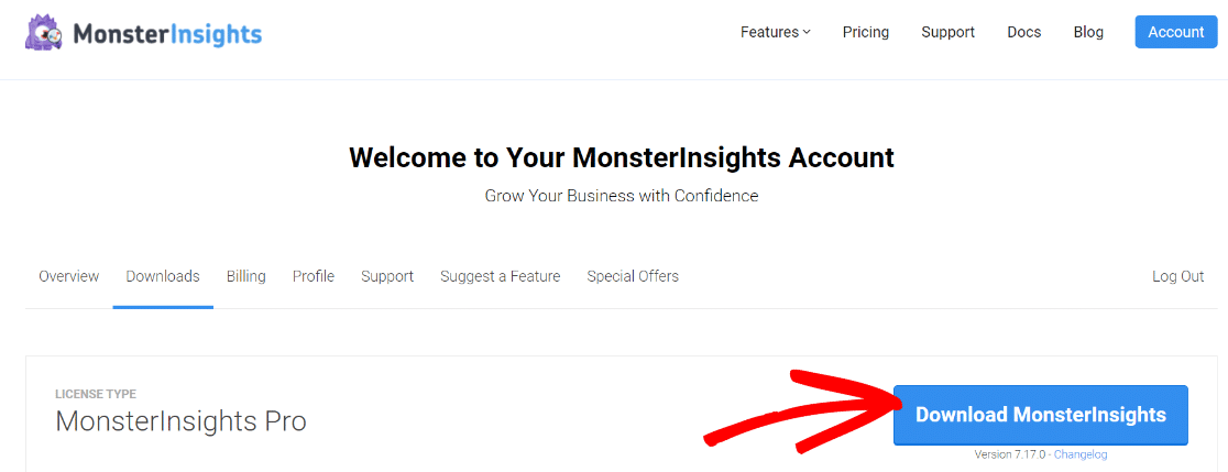 下载 MonsterInsights 插件